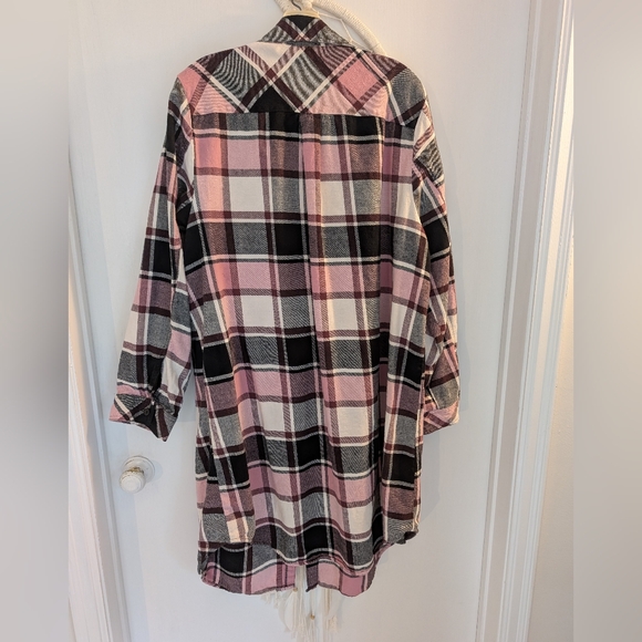 Torrid Long Flannel Button Up Shirt - Picture 2 of 3
